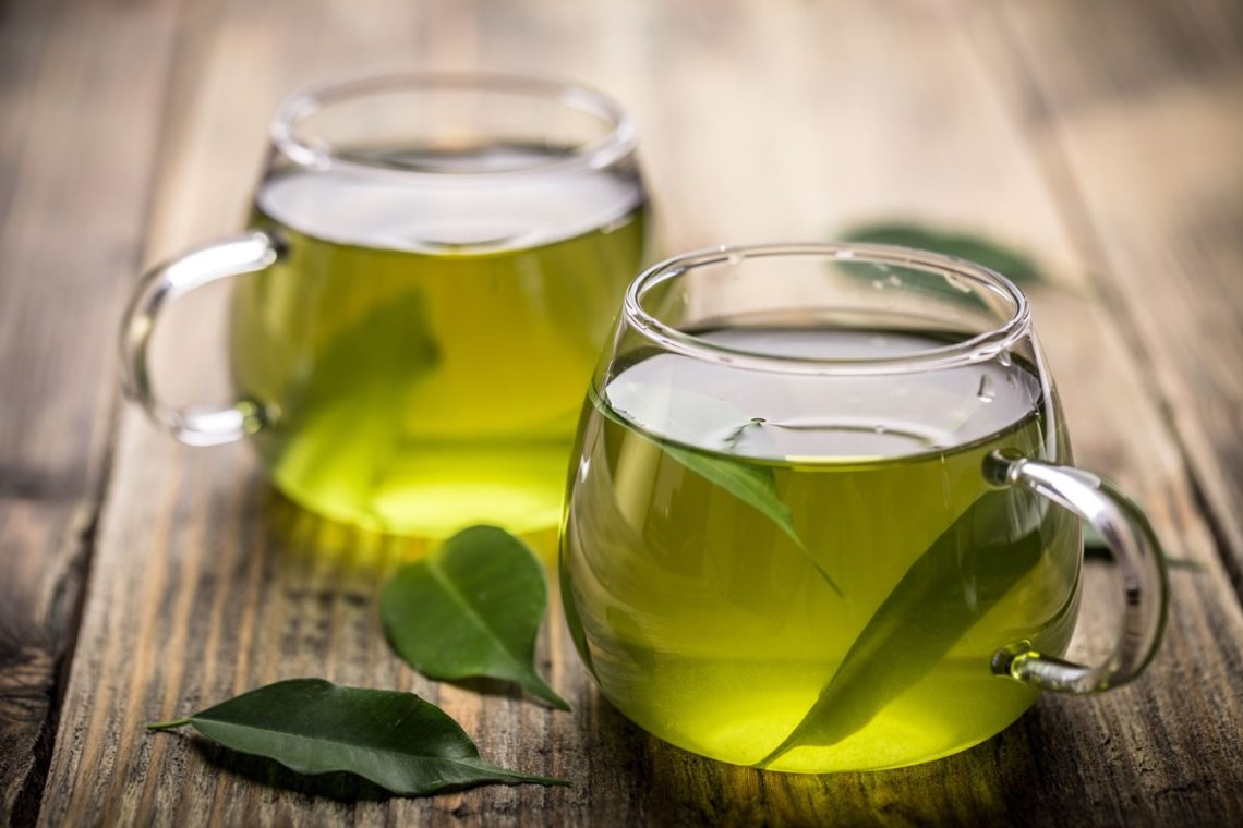 zielone herbata kubek